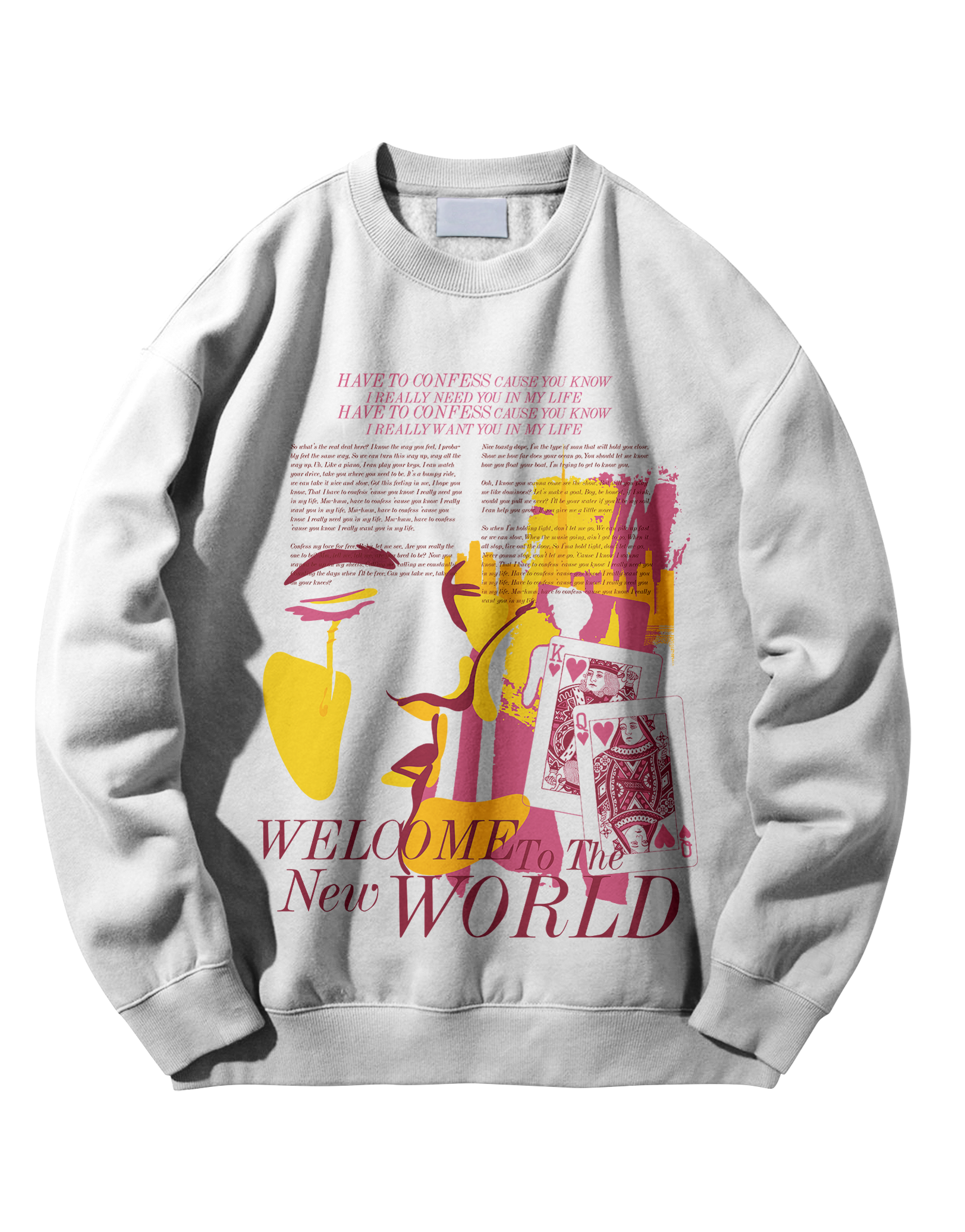 2. Have To Confess Crewneck (White)
