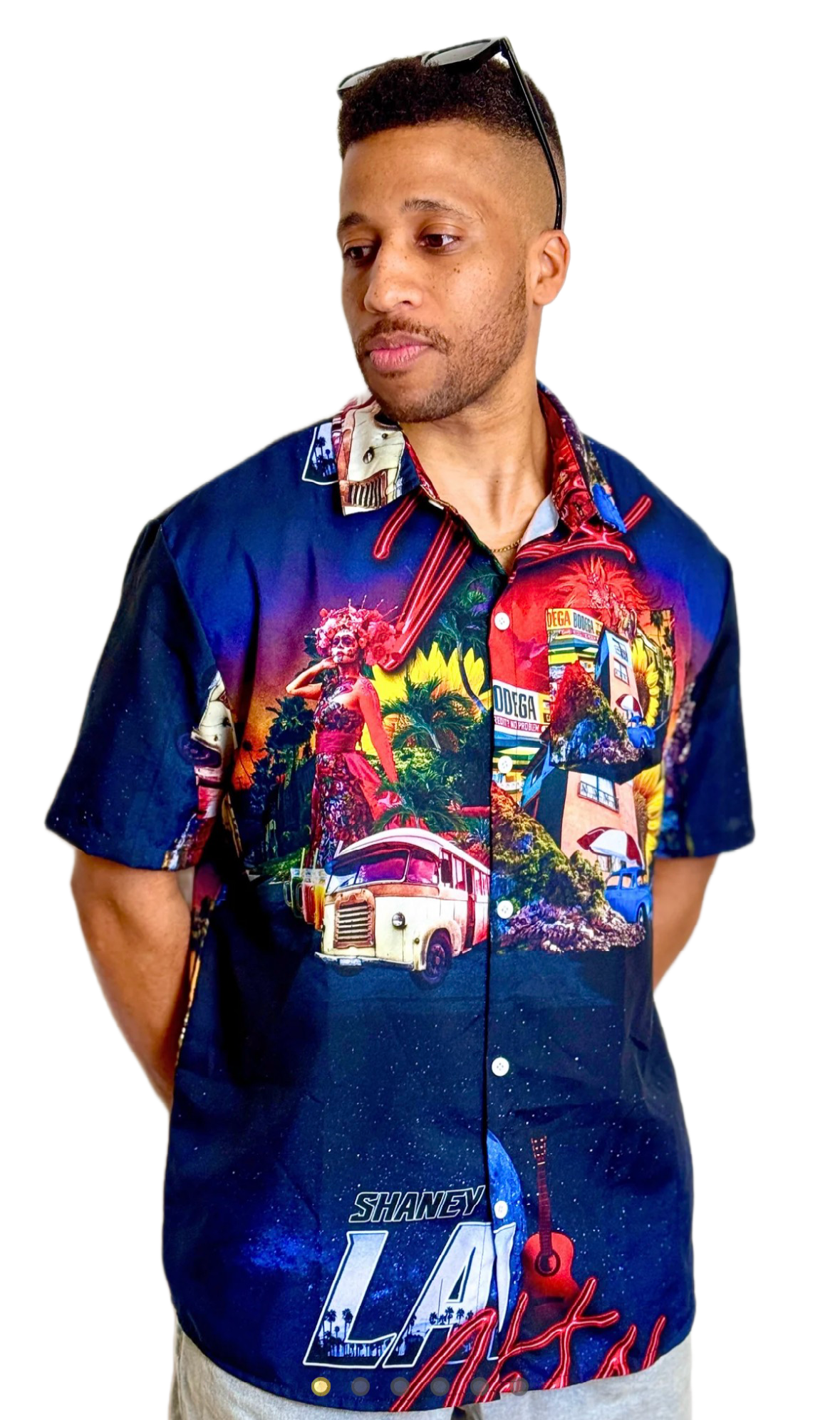 7. Latin Nights Button Up